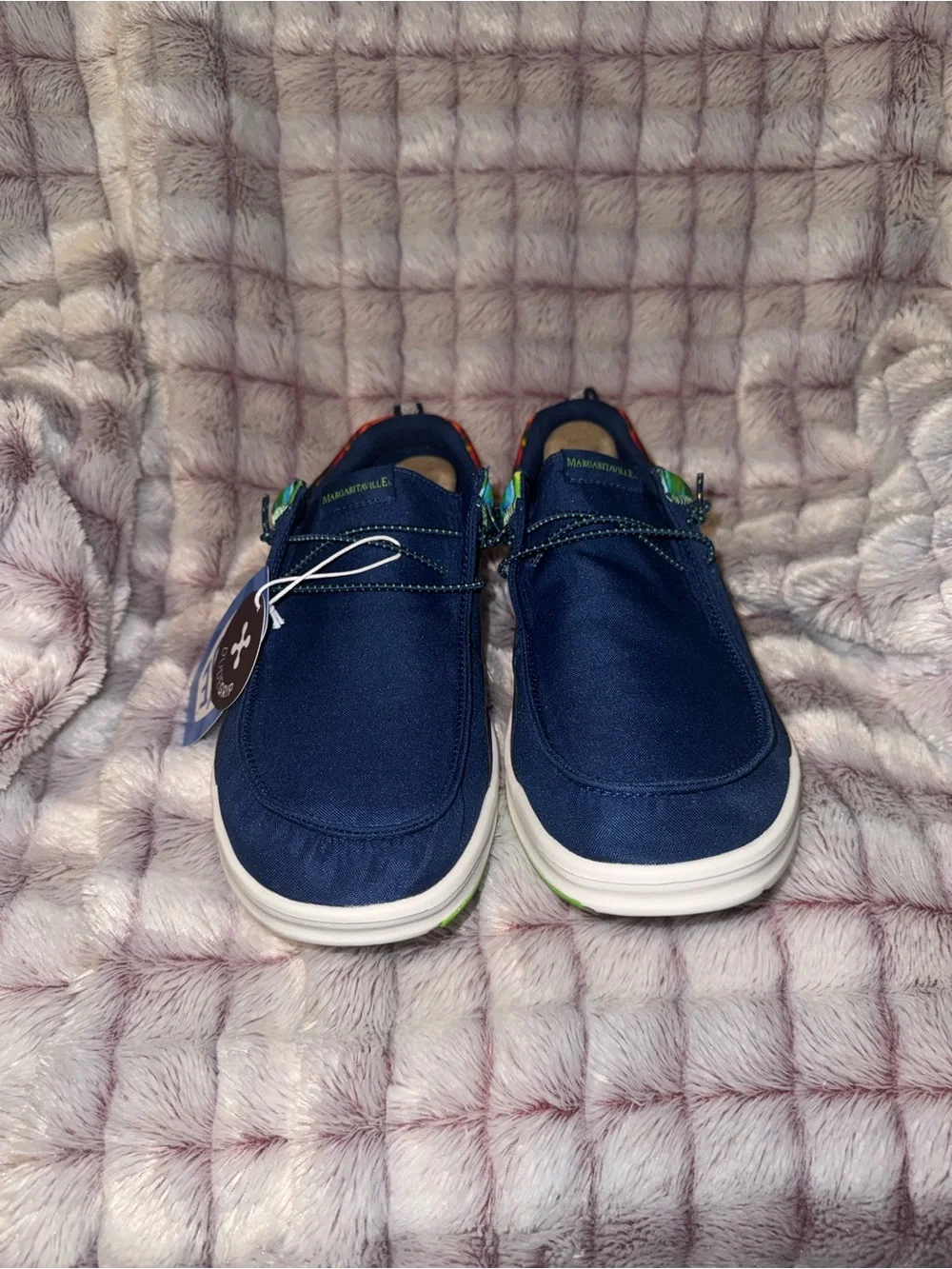 Hey Dude Wally Margaritaville Size 12 Navy Blue New with Tag